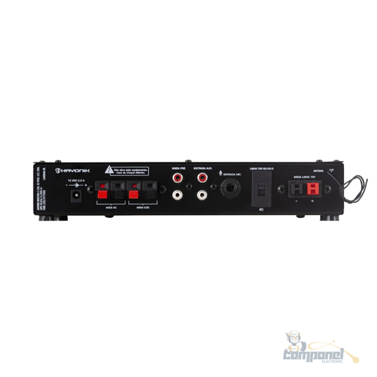 Amplificador PRO510 50W RMS C/ Gongo HAYONIK